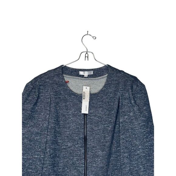 Drew Women's Blazer Jacket Indigo Zipper Cape Full Zip Open‎ Sleeve Small NWT - Picture 7 of 11